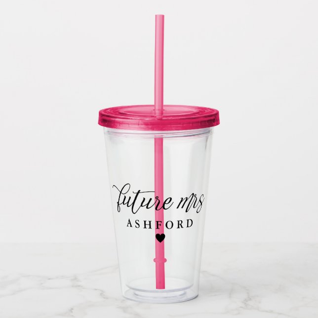 Elegant framtida fru kaffe manus take away mugg (Framsida)
