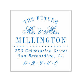Elegant Framtiden för Bröllop Returadress Självfärgande Stämpel