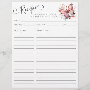 Elegant från köket i Rosa Butterfly Recipe