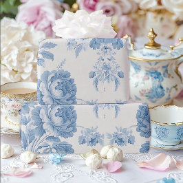Elegant Fransk - bläddra Blommigt Bröllop Presentpapper