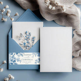 Elegant Fransk - bläddra Blommigt Bröllop Returadress Etikett