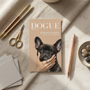 Elegant fransk Bulldog Hund Dogue visitkort omslag