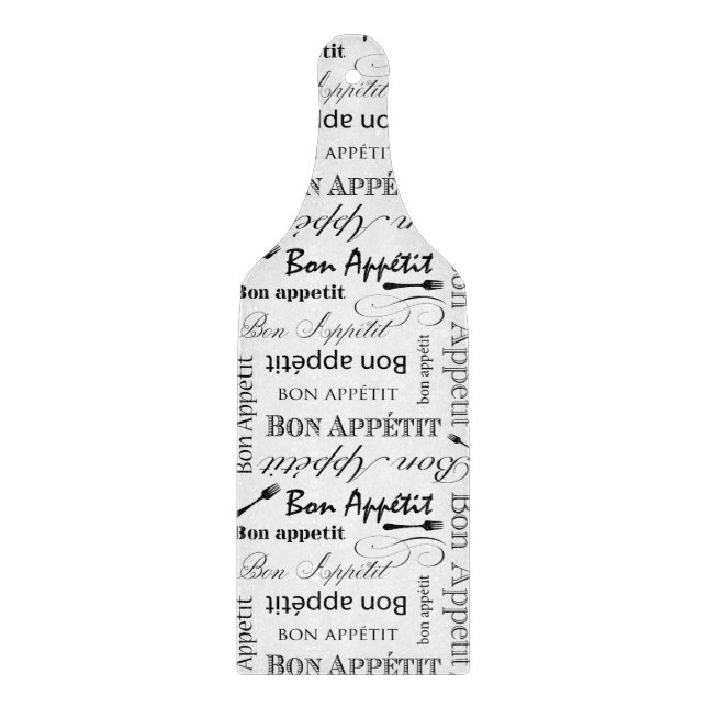 Elegant Fransk Chef för svartvit bon-aptit (Framsidan)