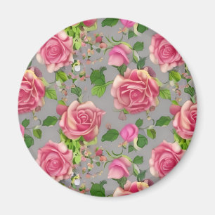 Elegant Fransk Land Garden Ro design Magnet