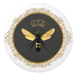 Elegant Fransk Queen Bee Grått Guld Gult Knopp