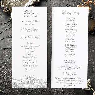 Elegant Fransk Rococo Blommigt Program