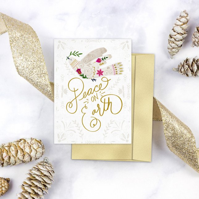 Elegant Fred På Jorden Duva Högtid Julkort (Skapare uppladdad)