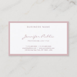 Elegant Freehand-skript - minimalistisk modern enk Visitkort