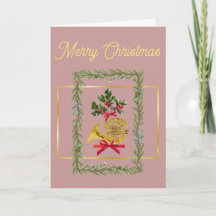 Elegant French Horn Christmas Light Mauve