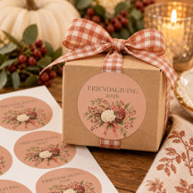 Elegant Friendsgiving-inbjudan | Terrakotta slinga