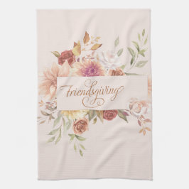 Elegant Friendsgiving Underhållning Kökshandduk