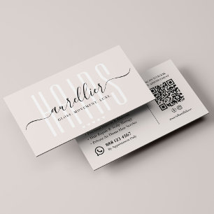 Elegant frisör Balayage specialist Sand Visitkort
