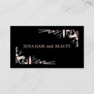 elegant frisör Business Card Visitkort