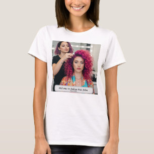 Elegant frisörsalong Anpassat namn T Shirt