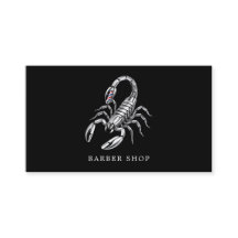 Elegant frisörsalong Silver Scorpion Barber Pole