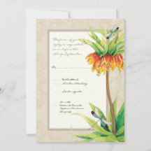 Elegant Fritillaria n Dragonfly OSA Responcard