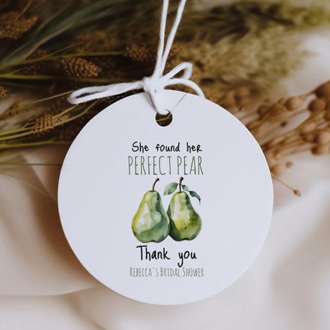 Elegant fruktbrunch perfekt päron bröllopsfest gåvor etiketter (Skapare uppladdad)