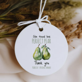 Elegant fruktbrunch Perfekta päron Bröllopsdusch Gåvor Etiketter