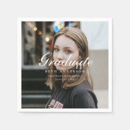 Elegant Full Photo Script Examenfest Pappersservett