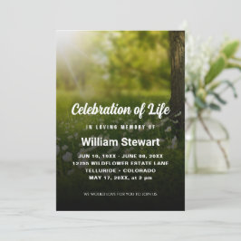 Elegant Funeral | Firande i modern livsstil Inbjudningar