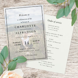 Elegant Funeral | Fotoordningsnummer för servicema Program