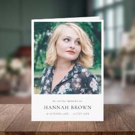 Elegant Funeral | Minimalistisk serviceordning Program