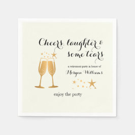 Elegant Funny Cheers Saugher Tårar Pension Pappersservett