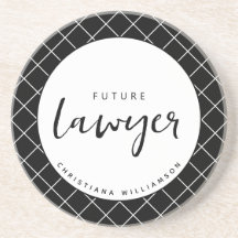 Elegant Future Lawyer Check Mönster Personlig