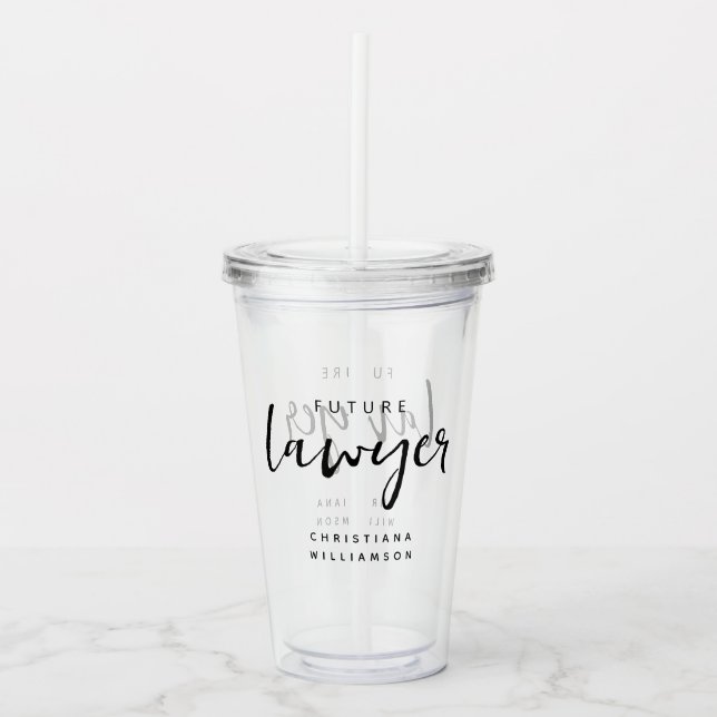 Elegant Future Lawyer Personlig Take Away Mugg (Framsida)
