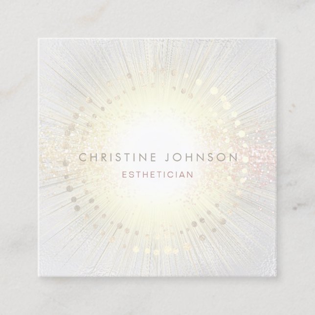 elegant fyrkantigt visitkort (Framsida)