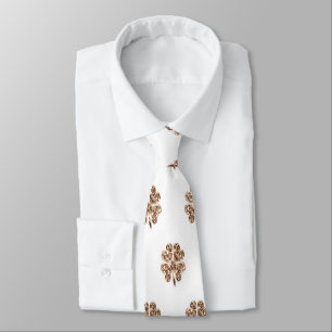 Elegant Fyrklövra Mönster Slips
