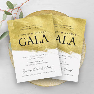 Elegant GALA Company Business Guld Push Inbjudningar