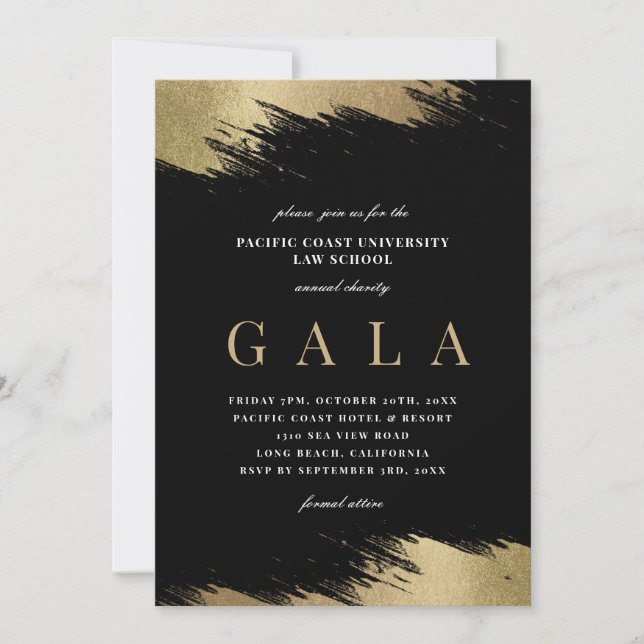 Elegant Gala Party Inbjudningar (Framsida)