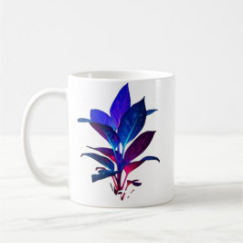 Elegant Galaxy blad-mugg Kaffemugg