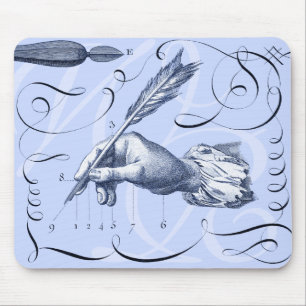 Elegant gammal Calligraphy Mousepad med din Musmatta