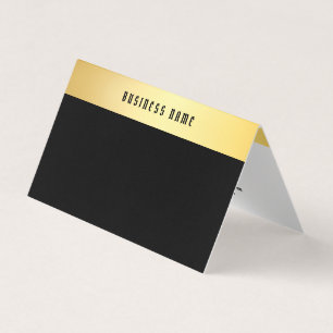 Elegant Gammal Guld-svart textmall för Stil Visitkort