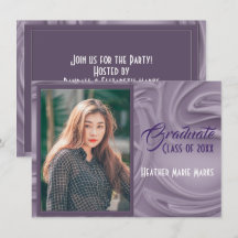 Elegant gammal lavendel fotograderingsinbjudan