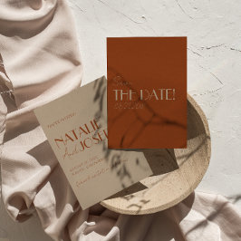 Elegant gammalt pengar bränd orange guld retro brö spara datumet