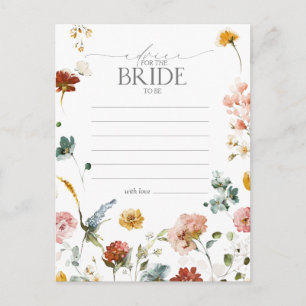 Elegant Garden Flowers Advice to the Bride Vykort