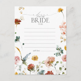 Elegant Garden Flowers Advice to the Bride Vykort