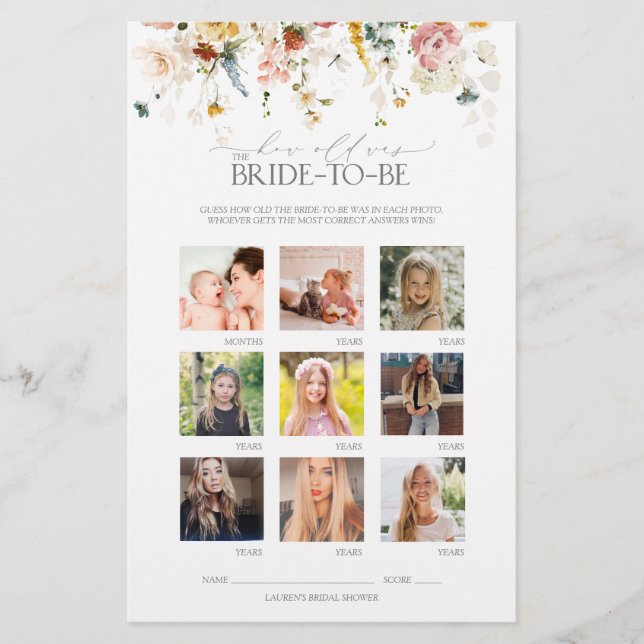 Elegant Garden Flowers Blommigt Möhippa Game (Framsida)