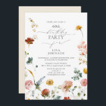 Elegant Garden Flowers Watercolor 60:e födelsedage Inbjudningar<br><div class="desc">Fira din 60-årsdag i stil med vår fantastiska Elegant Garden Flowers Watercolor 50:e födelsedagsinbjudan! Perfekt för en födelsedagskalas i vår kommer den här lyxinbjudan att få gästerna upphetsade för den stora dagen. På framsidan av inbjudan finns drömmande, mjölkblommor i vattentornblommor i mjuka nyanser av dammblått, rosa, guld, vitt och scarlet...</div>