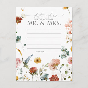 Elegant Garden Flowers Watercolor Date Ideas Vykort