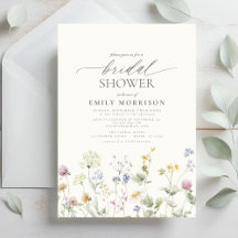 Elegant Garden Flowers Watercolor Möhippa