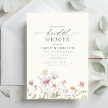 Elegant Garden Flowers Watercolor Möhippa Inbjudningar<br><div class="desc">Minimalistisk WildblomBoho-Elegant och Modern Script-Möhippa för höst (Fall),  vinter,  Vår eller sommarinbjudningar - innehåller vacker och elegant skripttypografi för speciella bruden som ska förberedas - Bröllop firande.</div>