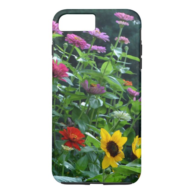 Elegant Garden View solros, daisy, kosmos Case-Mate iPhone Skal (Baksida)