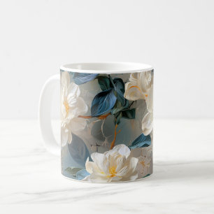 Elegant Gardenia Blommönster Kaffemugg