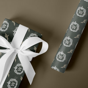 Elegant Garland Vapensköld för andning Postage Mon Presentpapper