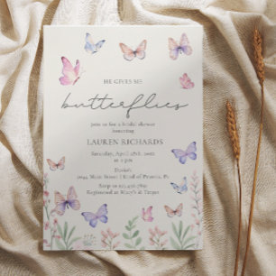 Elegant Ge Me Butterflies Möhippa Inbjudningar