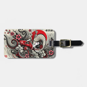 Elegant Geisha Luggage Tag Bagagebricka